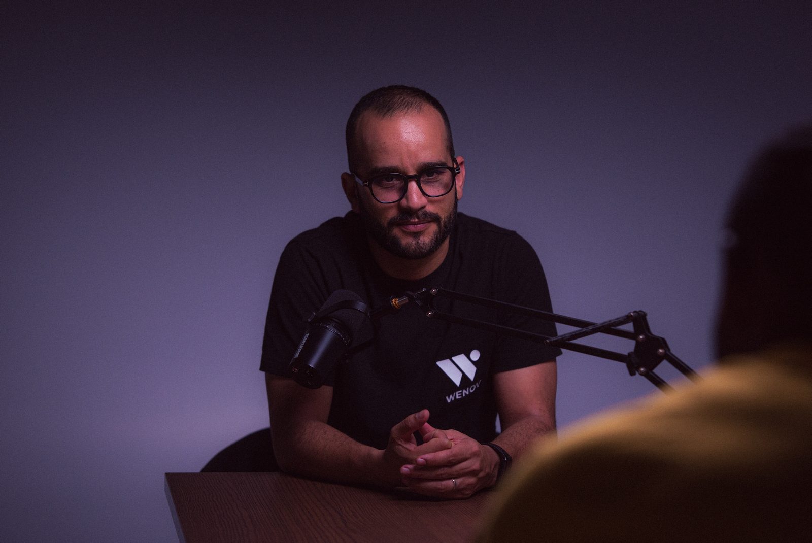 L'Arène — setup podcast Wenov