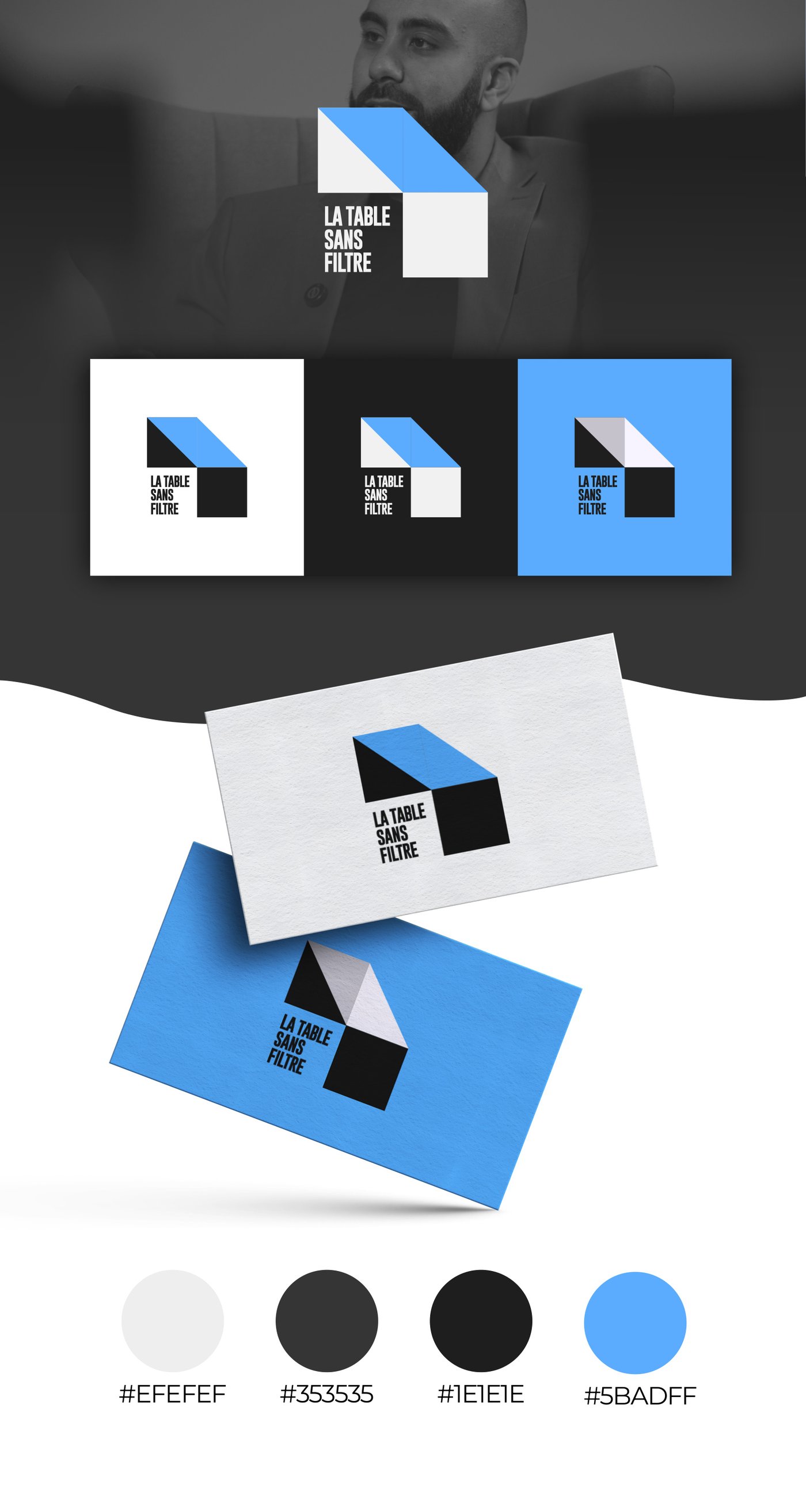 Charte graphique La Table Sans Filtre — logo, versions et couleurs