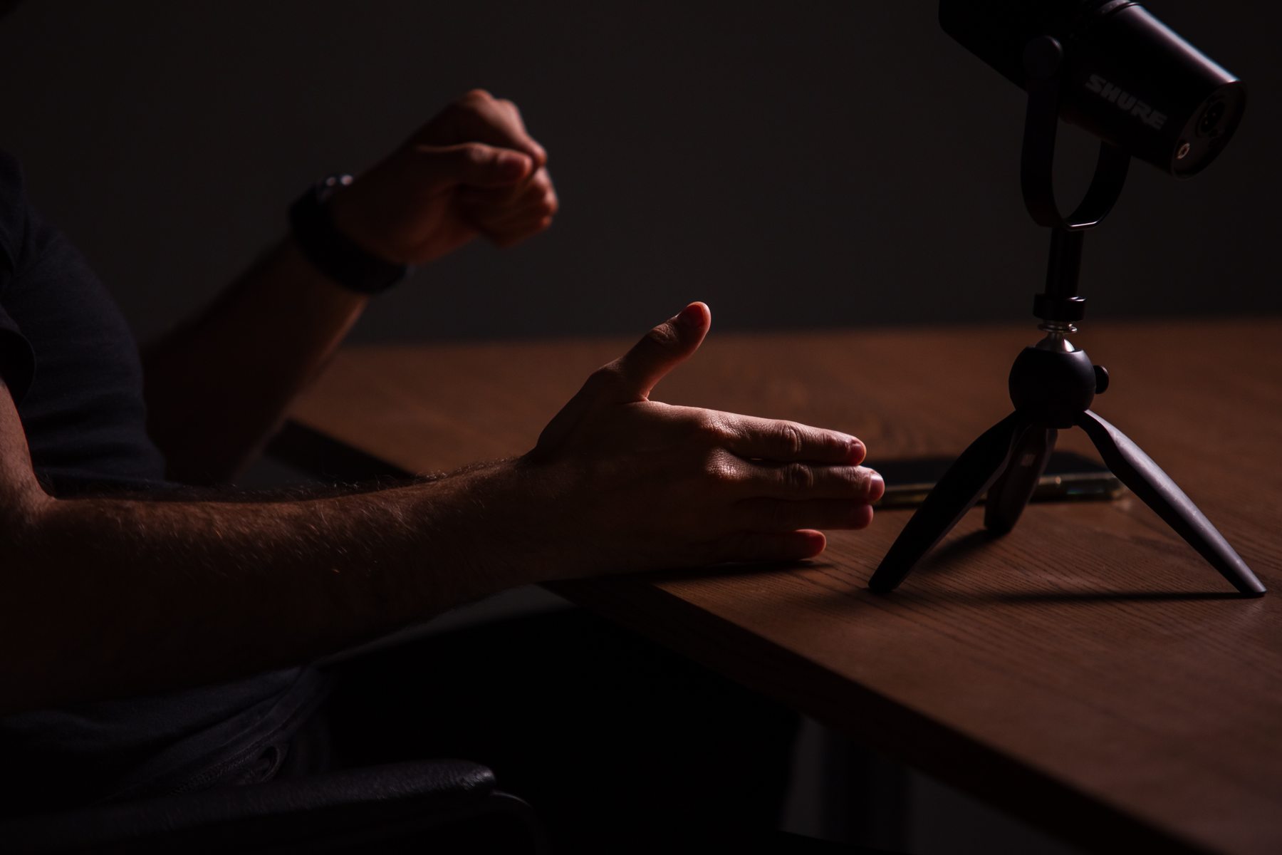 Studio — mains et micro
