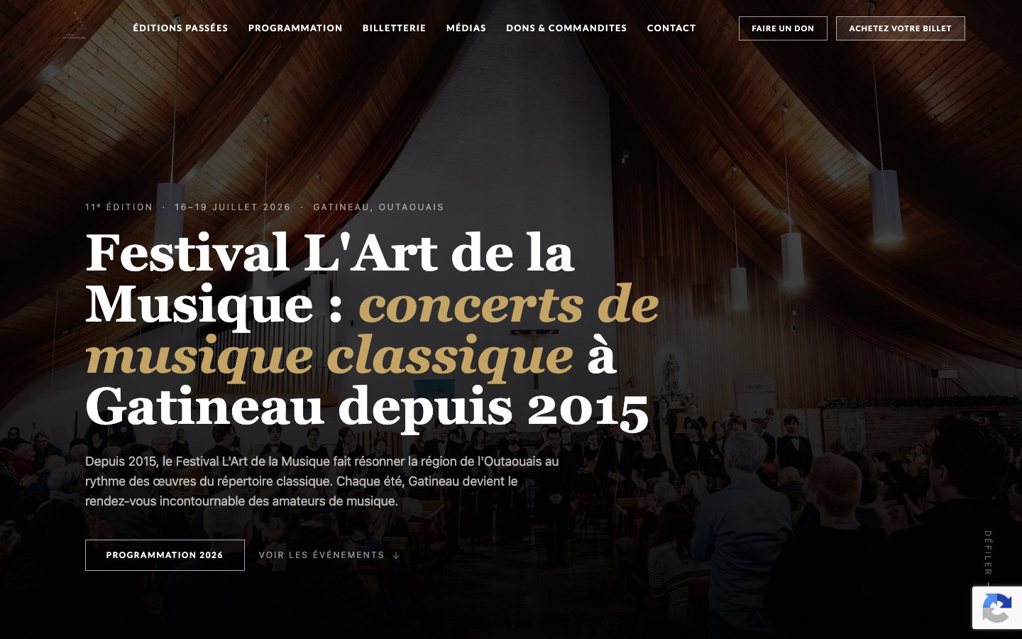 Site Festival L Art de la Musique