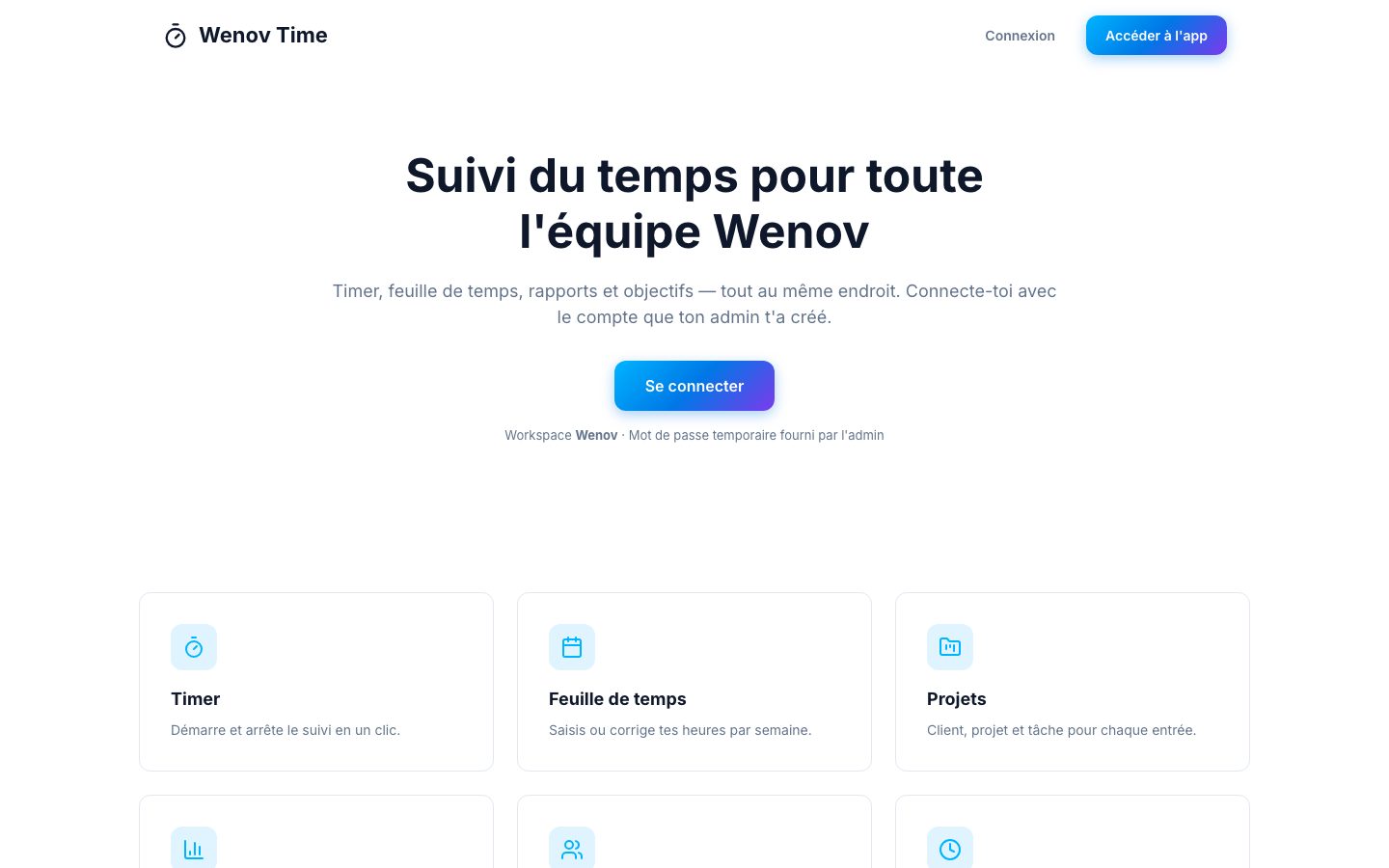 Site Wenov Time